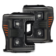 Load image into Gallery viewer, 17-19 Ford Super Duty MKII LUXX-Series LED Projector Headlights Alpha-Black