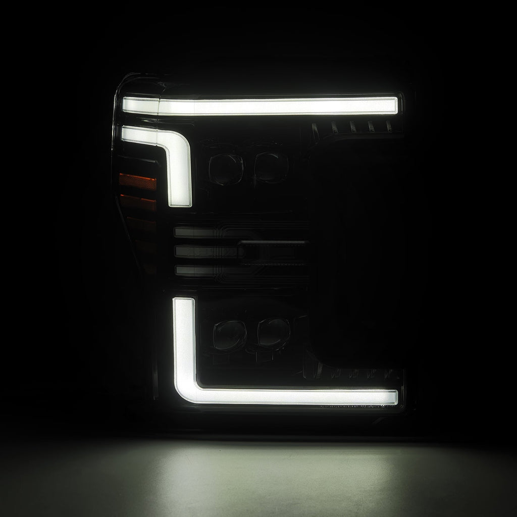 17-19 Ford Super Duty MKII NOVA-Series LED Projector Headlights Alpha-Black