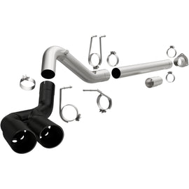 MagnaFlow 08-18 Ford F-250/F-350/F-450 4.6L/6.7 DPF-Back Black 4in Dual Single Rear Exit (17068)