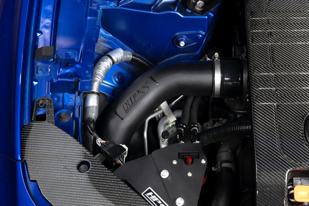 HPS Performance Hot and Cold Side Turbo Charge Pipe Kit Black (17-164WB)