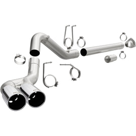 MagnaFlow 08-17 Ford F-250/F-350/F-450 4.6L/6.7 DPF-Back SS 4in Dual Single Passenger Side Rear Exit (17873)
