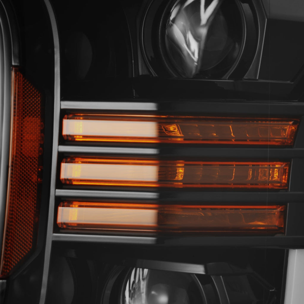 18-20 Ford F150 LUXX-Series LED Projector Headlights Jet Black