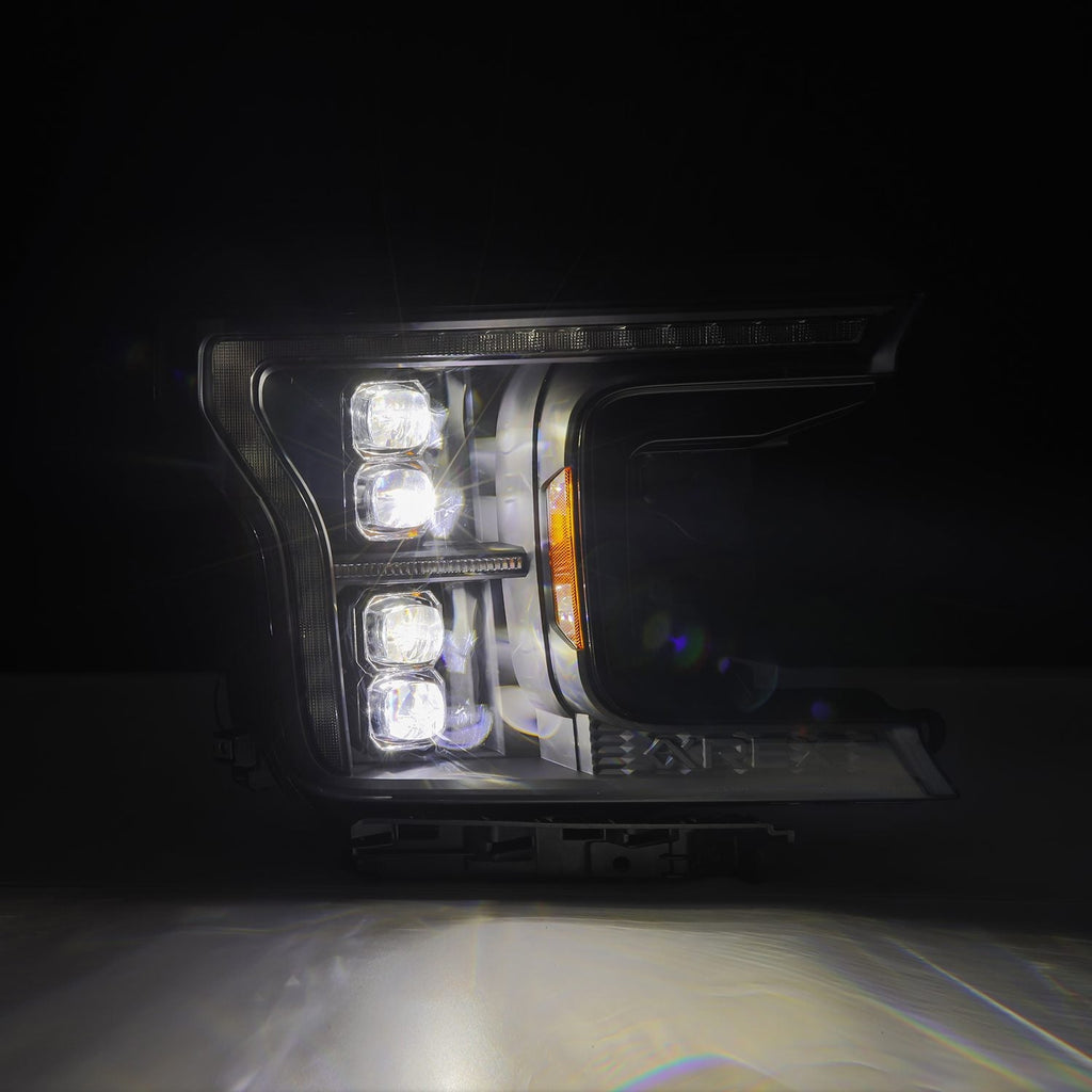 18-20 Ford F150 (MK II 14th Gen Style) NOVA-Series LED Projector Headlights Black