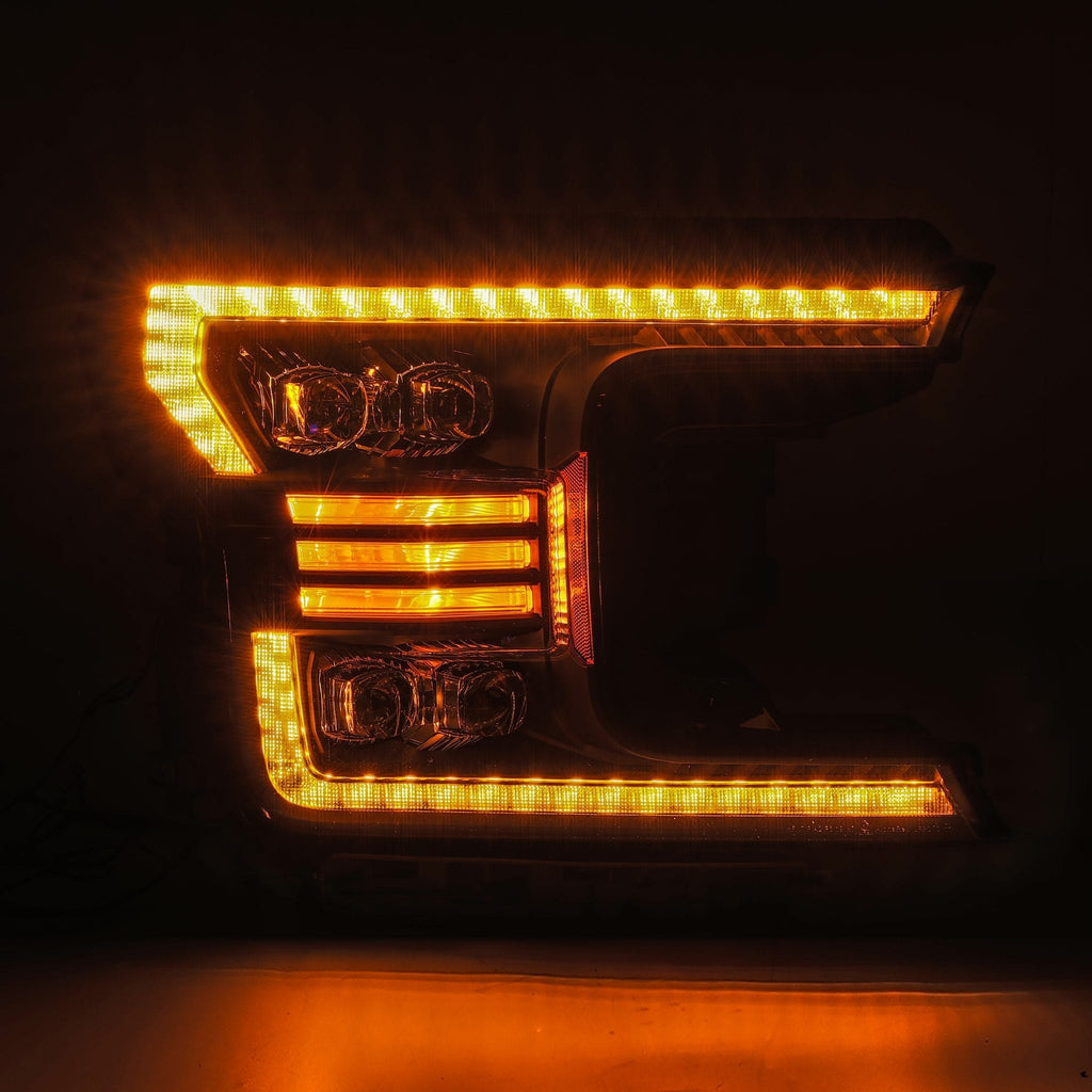 18-20 Ford F150 NOVA-Series LED Projector Headlights Black