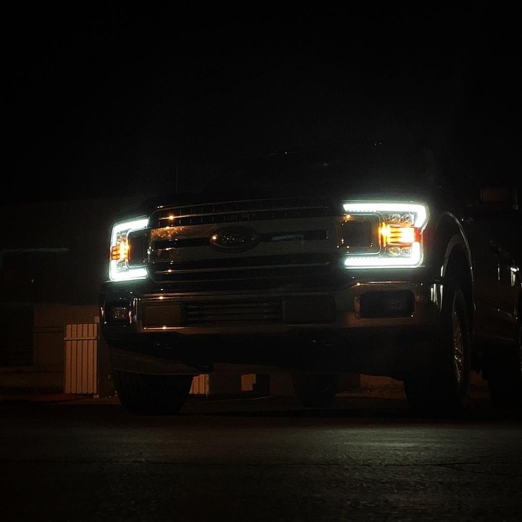 18-20 Ford F150 NOVA-Series LED Projector Headlights Black