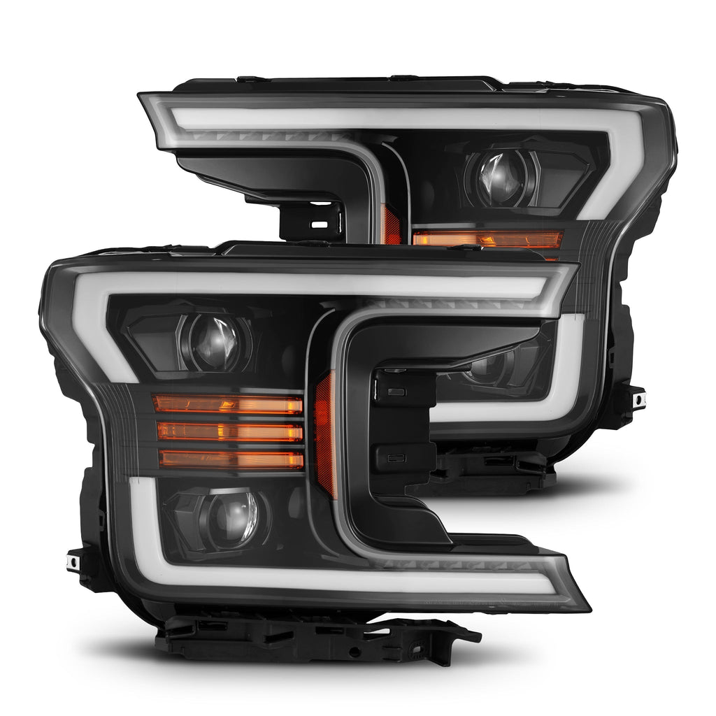 18-20 Ford F150 PRO-Series Halogen Projector Headlights Black
