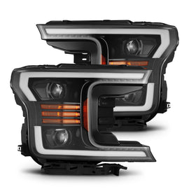 18-20 Ford F150 PRO-Series Halogen Projector Headlights Black
