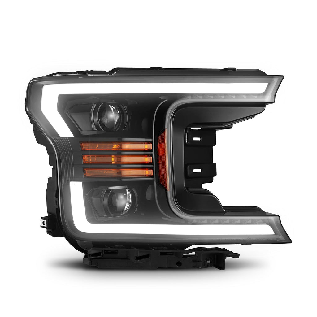 18-20 Ford F150 PRO-Series Halogen Projector Headlights Jet Black