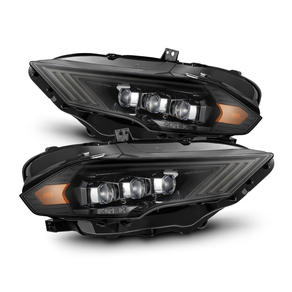 18-23 Ford Mustang NOVA-Series LED Projector Headlights Alpha-Black