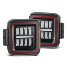 Load image into Gallery viewer, 18-25 Jeep Wrangler JL NOVA-Series Prismatic LED Tail Lights Black-Red