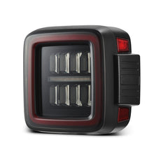 Load image into Gallery viewer, 18-25 Jeep Wrangler JL NOVA-Series Prismatic LED Tail Lights Black-Red
