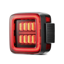 Load image into Gallery viewer, 18-25 Jeep Wrangler JL NOVA-Series Prismatic LED Tail Lights Black-Red
