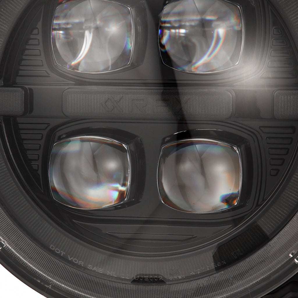 18-25 Jeep Wrangler JL/Gladiator JT NOVA-Series LED Projector Headlights Alpha-black