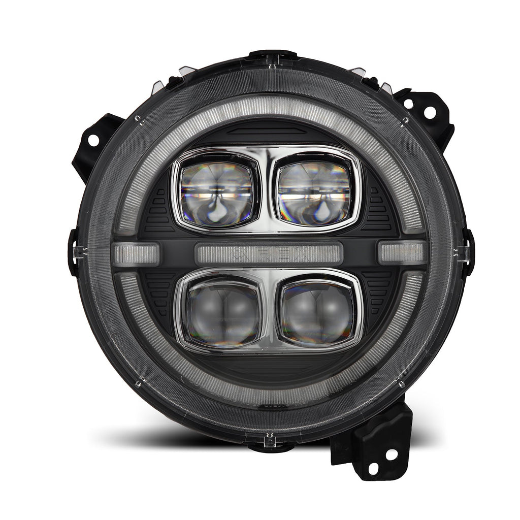 18-25 Jeep Wrangler JL/Gladiator JT NOVA-Series LED Projector Headlights Black