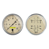 AutoMeter 5 inch Antique Beige 2 Piece Gauge Kit - Quad and Speedometer (1803)