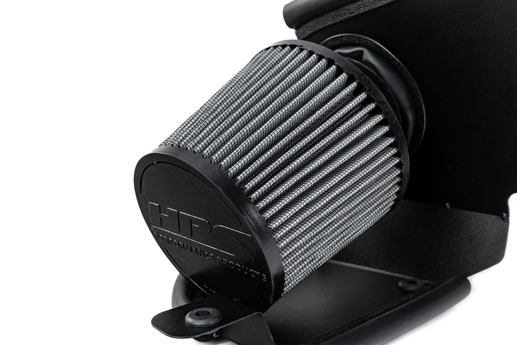 HPS Performance Air Intake Kit With Heat Shield Red (827-714R)