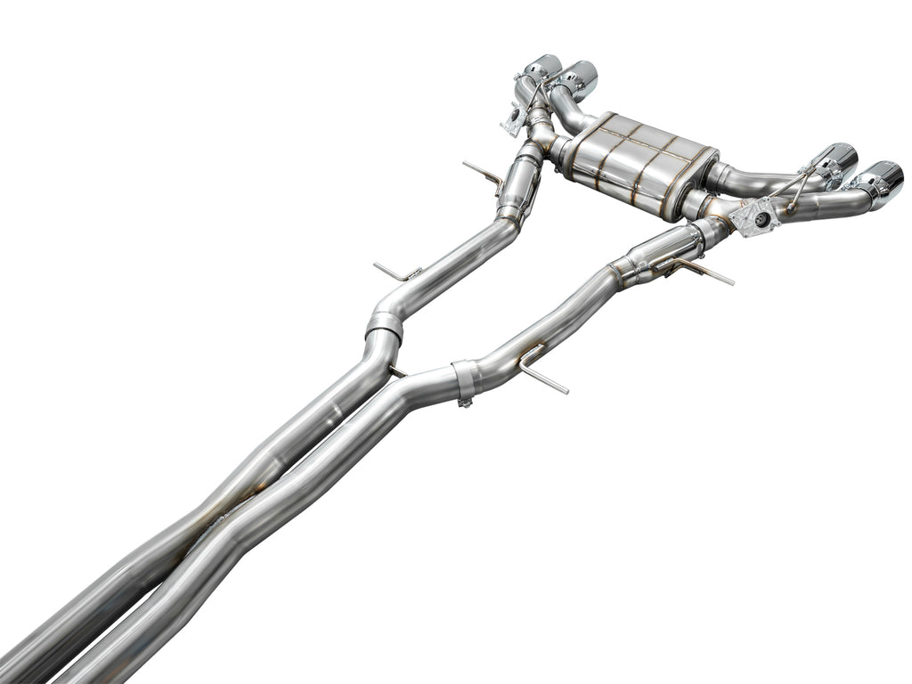 AWE Tuning 2021+ Cadillac CT4-V Blackwing SwitchPath Exhaust - Chrome Silver Tips (3025-42436)