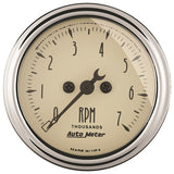 AutoMeter 2-1/16in Antique Beige In-Dash 7K RPM Tachometer Gauge (1897)