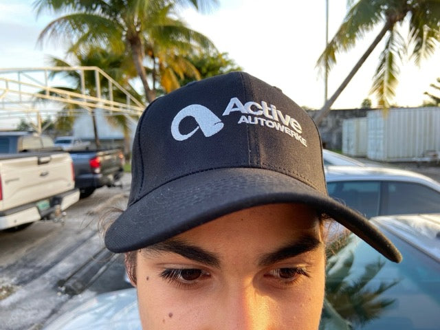 Active Autowerke 6-Panel Black Snapback Hat (19-003)
