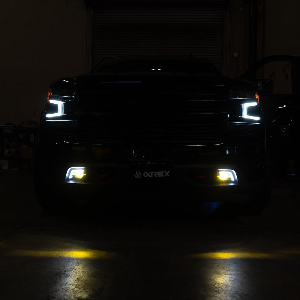 19-23 Chevrolet Silverado 1500/19-23 Chevrolet Silverado 2500HD/3500HD DoubleTap Dual Color LED Projector Fog Lights
