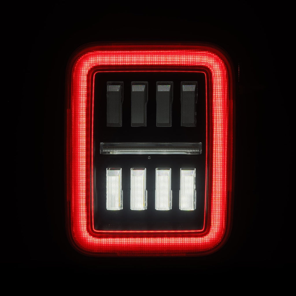 19-25 Jeep Gladiator JT NOVA-Series Prismatic LED Tail Lights Alpha-Black