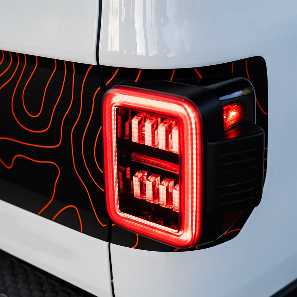 19-25 Jeep Gladiator JT NOVA-Series Prismatic LED Tail Lights Alpha-Black