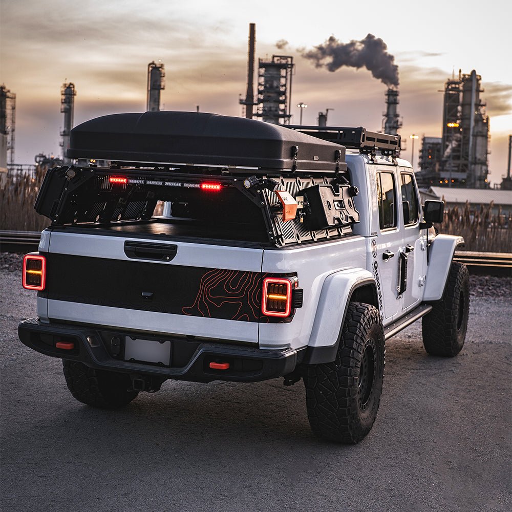 19-25 Jeep Gladiator JT NOVA-Series Prismatic LED Tail Lights Black-Red