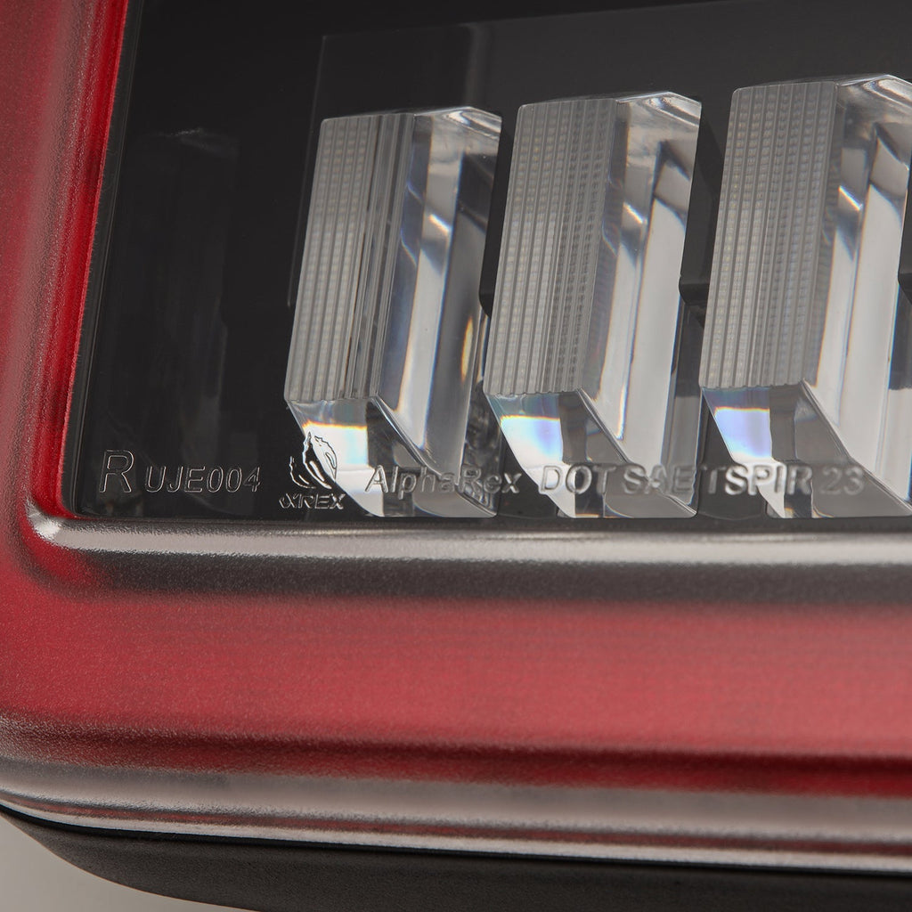 19-25 Jeep Gladiator JT NOVA-Series Prismatic LED Tail Lights Black-Red