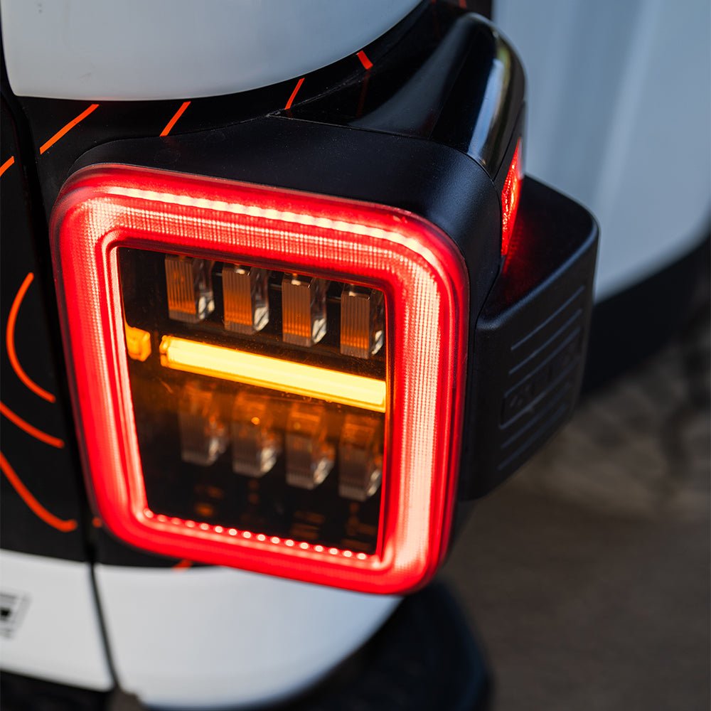 19-25 Jeep Gladiator JT NOVA-Series Prismatic LED Tail Lights Black-Red