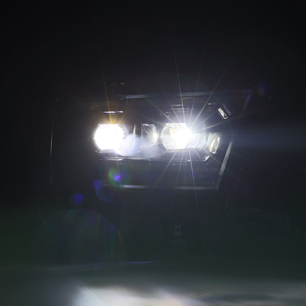 19-24 Ram 1500 (MK II 2500 Style) LUXX-Series LED Projector Headlights Alpha-Black
