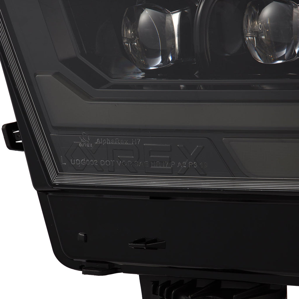 19-24 Ram 1500 (MK II 2500 Style) NOVA-Series LED Projector Headlights Alpha-Black