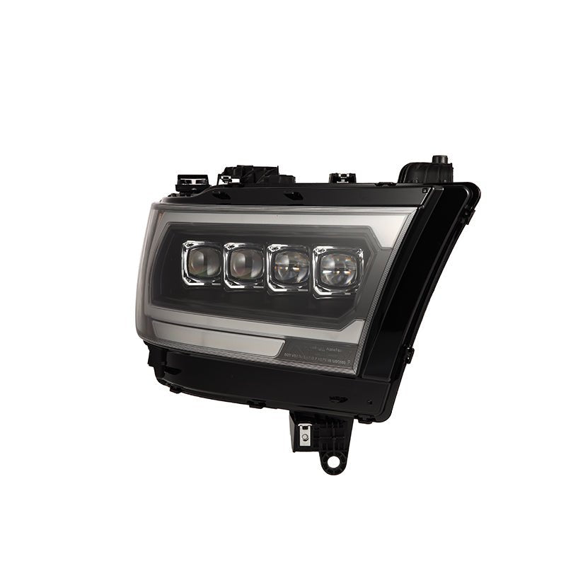 19-24 Ram 1500 (MK II 2500 Style) NOVA-Series LED Projector Headlights Black