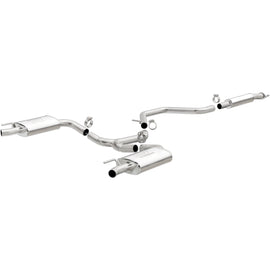 MagnaFlow Cat-Back SS 2.25/2.5in Dual Split Rear Exit Polished 3in Tip 2015 Chev Impala 3.6L V6 (19023)