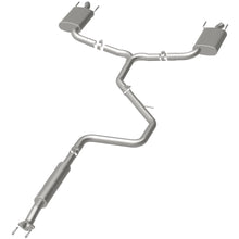 Load image into Gallery viewer, MagnaFlow Cat-Back SS 2.25/2.5in Dual Split Rear Exit Polished 3in Tip 2015 Chev Impala 3.6L V6 (19023)