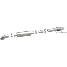 Load image into Gallery viewer, MagnaFlow Cat-Back, SS, 2.5/3in, Turn Down In Front Rear Tire 2015 Ford F150 2.7L V6T Ext Cab (19056)