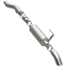 Load image into Gallery viewer, MagnaFlow Cat-Back, SS, 2.5/3in, Turn Down In Front Rear Tire 2015 Ford F150 5.0L V8 Ext Cab (19083)