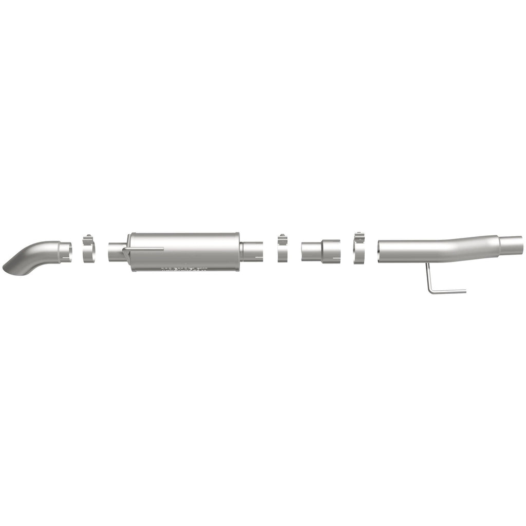 MagnaFlow Cat-Back, SS, 2.5/3in, Turn Down In Front Rear Tire 2015 Ford F150 5.0L V8 Ext Cab (19083)