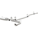 MagnaFlow Cat Back, SS, 2.5in, Street, Single Straight Pass. Polished 4in Tip, 2015 Ford Fusion 2.5L (19096)