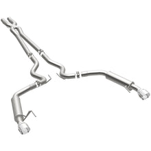 Load image into Gallery viewer, MagnaFlow Cat Back, SS, 2.5in, Competition, Dual Split Polished 4.5in Tips 2015 Ford Mustang V6 3.7L (19099)