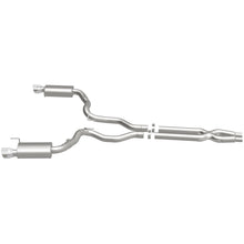 Load image into Gallery viewer, MagnaFlow Cat Back, SS, 3in, Street, Dual Split Polished 4.5in Tips 2015 Ford Mustang GT V8 5.0L (19100)
