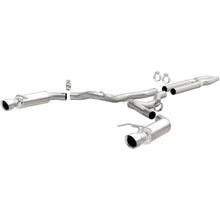 Load image into Gallery viewer, MagnaFlow Cat Back, SS, 3in, Competition, Dual Split Polished 4.5in Tips 2015 Ford Mustang GT V8 5.0 (19101)