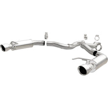 Load image into Gallery viewer, MagnaFlow Axle Back, SS, 3in, Competition, Dual Split Polished 4.5in Tip 2015 Ford Mustang GT V8 5.0 (19103)