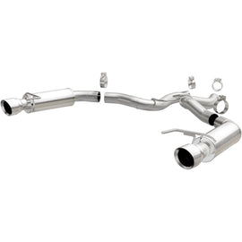 MagnaFlow Axle Back, SS, 3in, Competition, Dual Split Polished 4.5in Tip 2015 Ford Mustang GT V8 5.0 (19103)