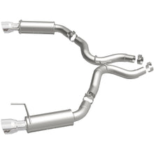 Load image into Gallery viewer, MagnaFlow Axle Back, SS, 3in, Competition, Dual Split Polished 4.5in Tip 2015 Ford Mustang GT V8 5.0 (19103)