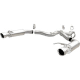 MagnaFlow Axle Back, SS, 3in, Competition, Dual Split Polished 4.5in Tip 2015 Ford Mustang GT V8 5.0 (19103)
