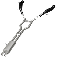 Load image into Gallery viewer, MagnaFlow Cat-Back 15-16 Land Rover Ranger Rover V6 SS 2.5in Dual Split Rear Exit 4.5in Black Tips (19123)