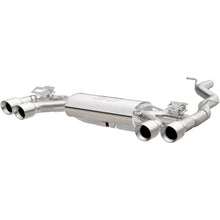 Load image into Gallery viewer, MagnaFlow Sys C/B 2015-2017 Volkswagen Golf R 3in Polished SS Quad Tip Split Rear Exit (19165)