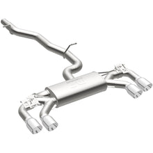 Load image into Gallery viewer, MagnaFlow Sys C/B 2015-2017 Volkswagen Golf R 3in Polished SS Quad Tip Split Rear Exit (19165)