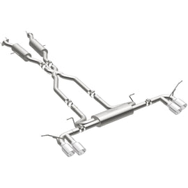 MagnaFlow Cat Back, SS, 2.5in, Quad Split Polish 4in tip 14-15 Jeep Grand Cherokee 3.6L/5.7L V6/V8 (19193)