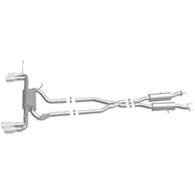 Load image into Gallery viewer, MagnaFlow Cat Back, SS, 2.5in, Quad Split Polish 4in tip 14-15 Jeep Grand Cherokee 3.6L/5.7L V6/V8 (19193)